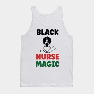 Black Nurse Magic, Nurse, Black Women, Afro Puff, Black Hair, Natural Hair Tank Top